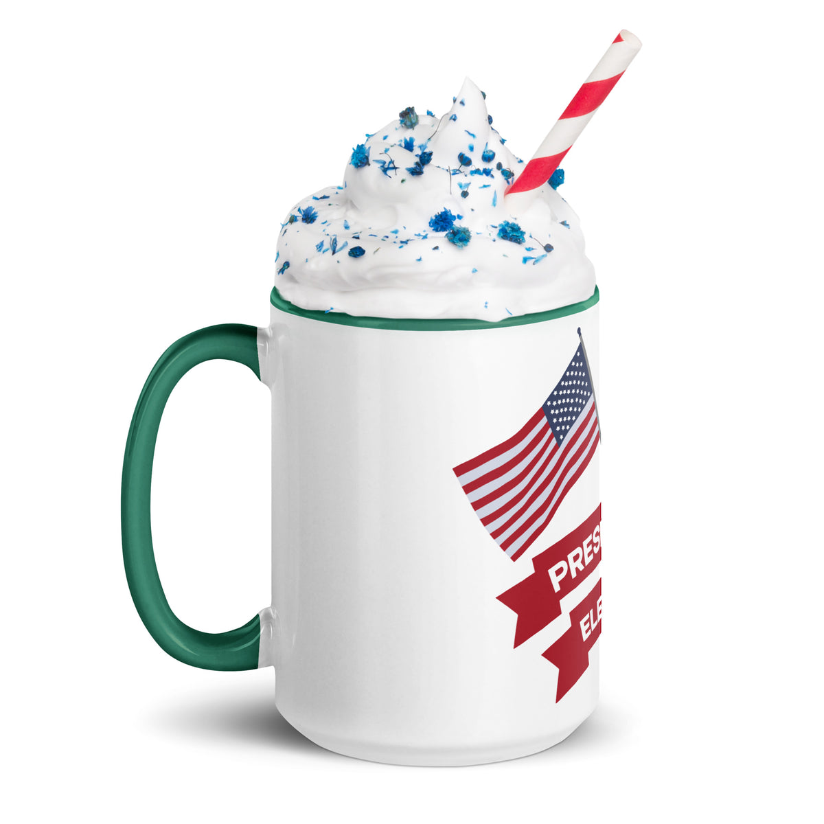 Colorful Mug – Gift for the 2024 Election Supporter - Dark green 15 oz - Mugs