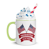Colorful Mug – Gift for the 2024 Election Supporter - Green 11 oz - Mugs