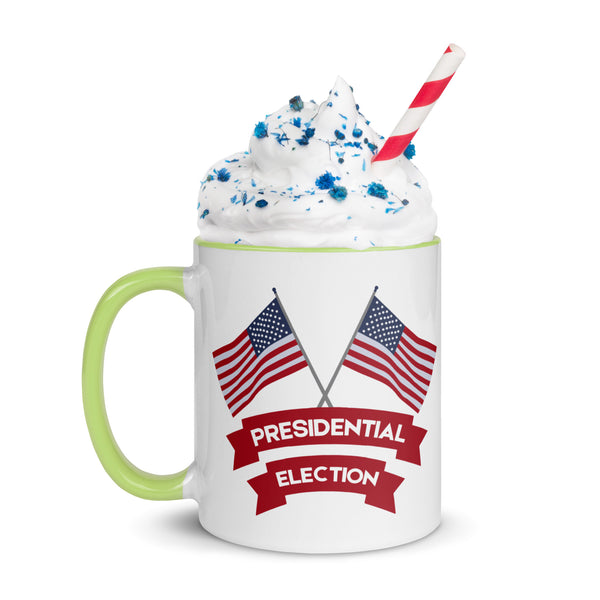 Colorful Mug – Gift for the 2024 Election Supporter - Green 11 oz - Mugs