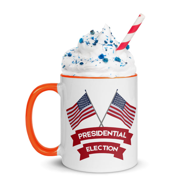 Colorful Mug – Gift for the 2024 Election Supporter - Orange 11 oz - Mugs