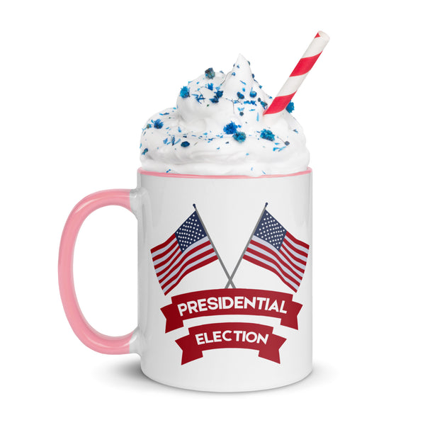 Colorful Mug – Gift for the 2024 Election Supporter - Pink 11 oz - Mugs