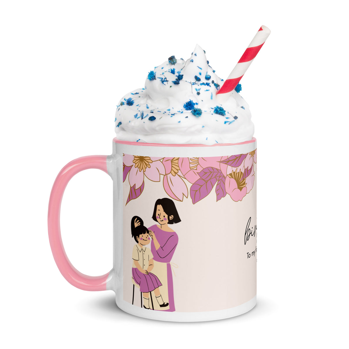 Birthday Gift Mug with Color Inside – For Loving Daughter - Default Title - Mugs