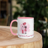Romantic Heart Balloon Couple Mug – Wife Birthday Gift - - Mugs