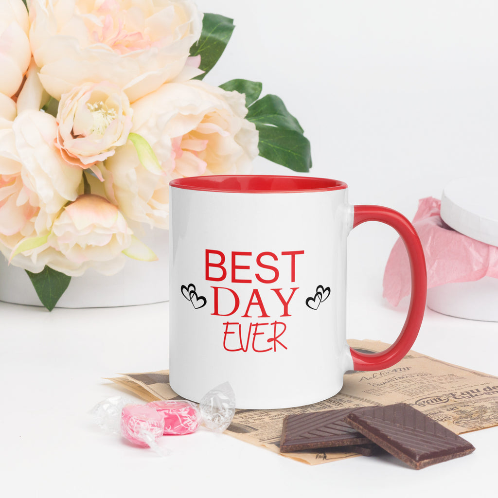 Sip & Cherish - Best Day Ever Mug - Red 11 oz - Mugs