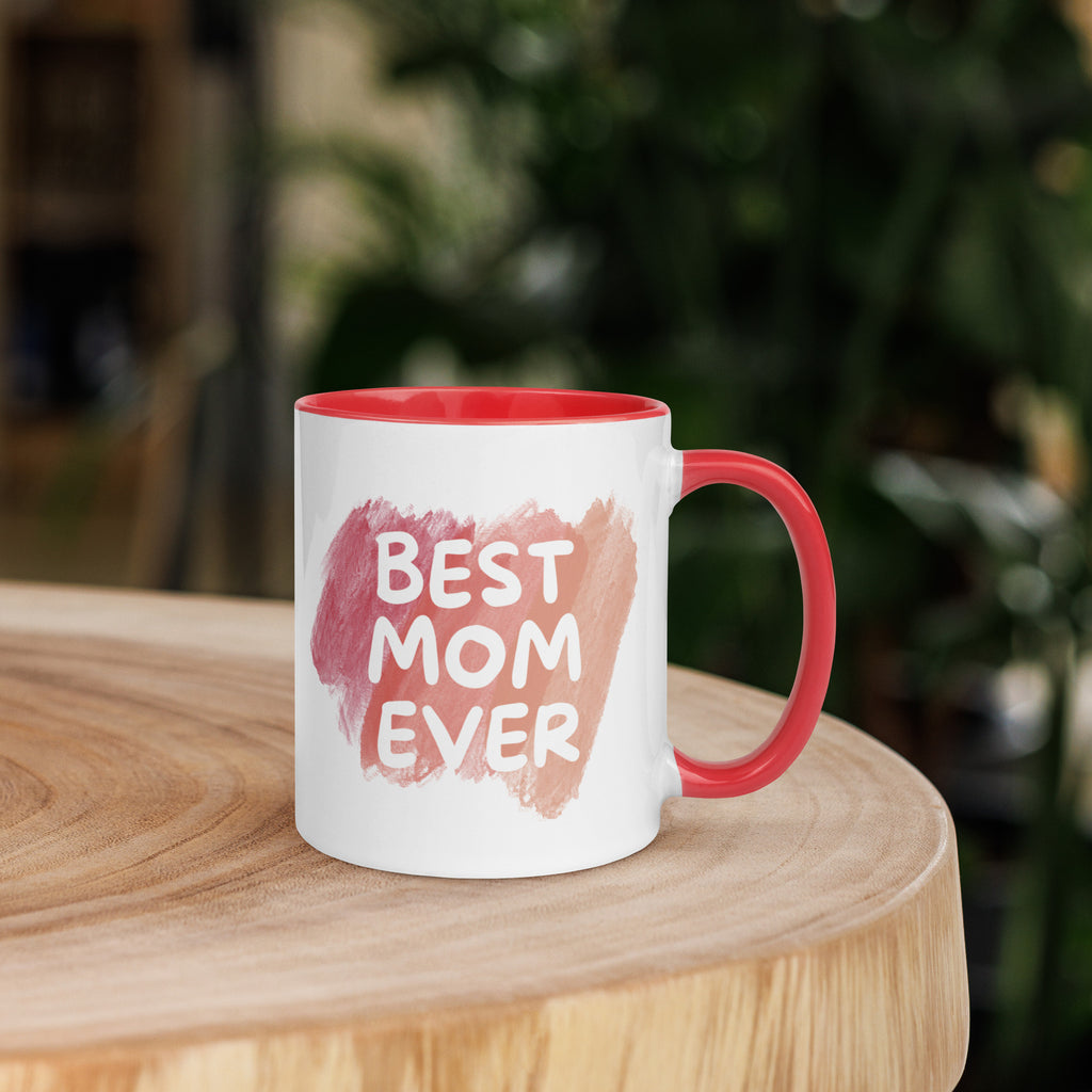 A Colorful Tribute - Celebrating the Best Mom Ever - Red 11 oz - Mugs