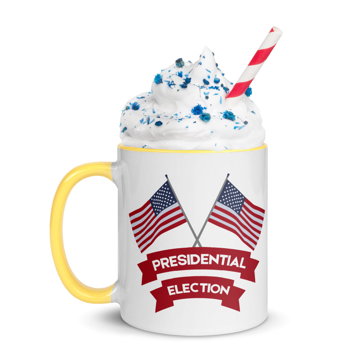 Colorful Mug – Gift for the 2024 Election Supporter - Yellow 11 oz - Mugs