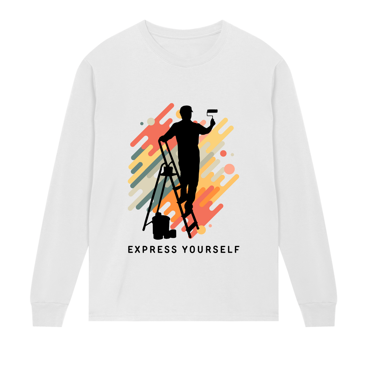 Inspire and Aspire - Vibrant Tee - White men - Long Sleeve T-shirts