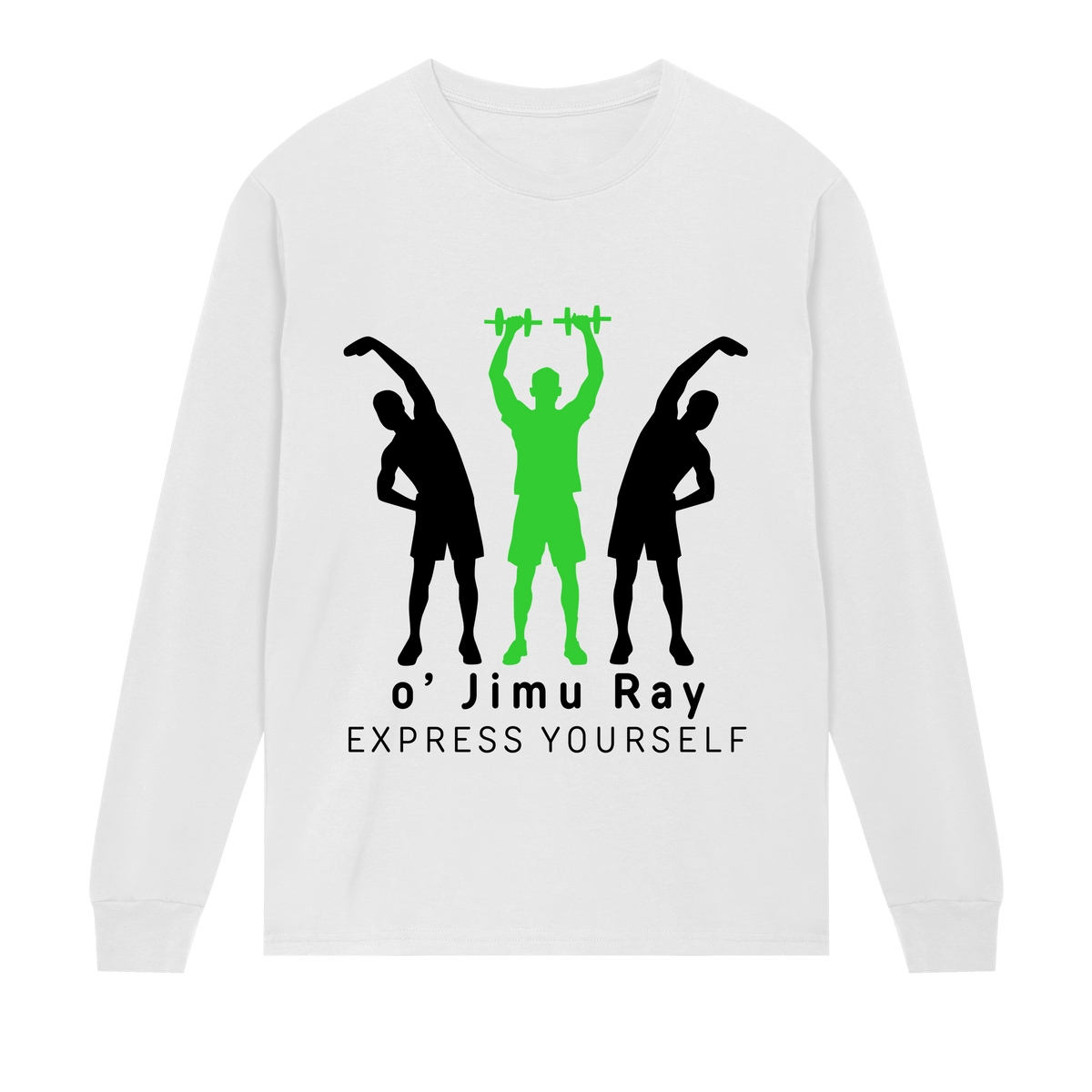 Empowerment Through Fitness Tee - White men - Long Sleeve T-shirts