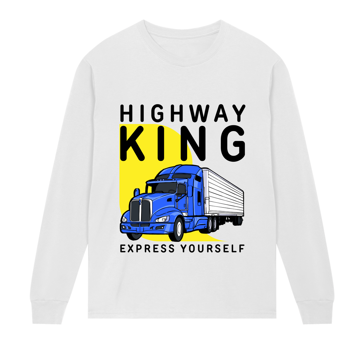 Road King - Bold Truck Tee - White men - Long Sleeve T-shirts