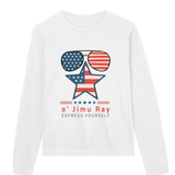 Patriotic Chic - Star-Spangled 4th July Special - White women - Long Sleeve T-shirts