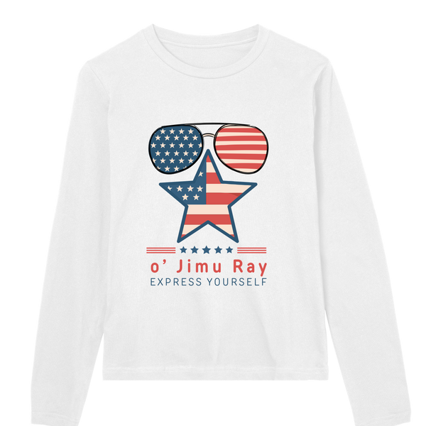 Patriotic Chic - Star-Spangled 4th July Special - White women - Long Sleeve T-shirts