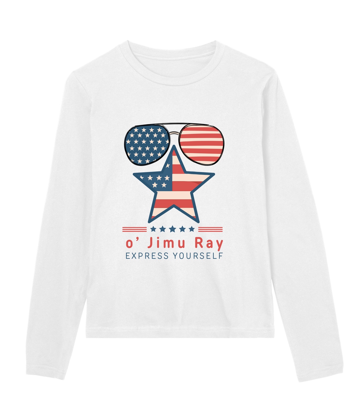 Patriotic Chic - Star-Spangled 4th July Special - White women - Long Sleeve T-shirts