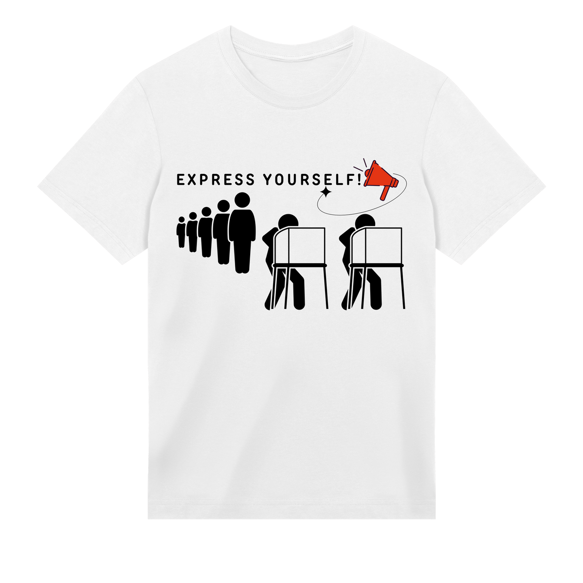 Expressive Megaphone Tee - White men - T-shirts