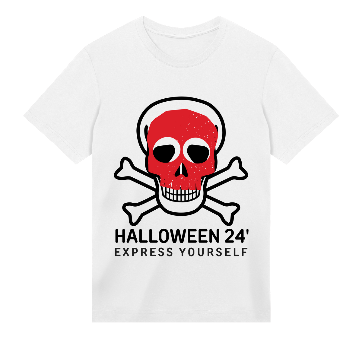 Red Skull Minimalist Design - White men - T-shirts