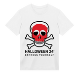 Red Skull Minimalist Design - White men - T-shirts