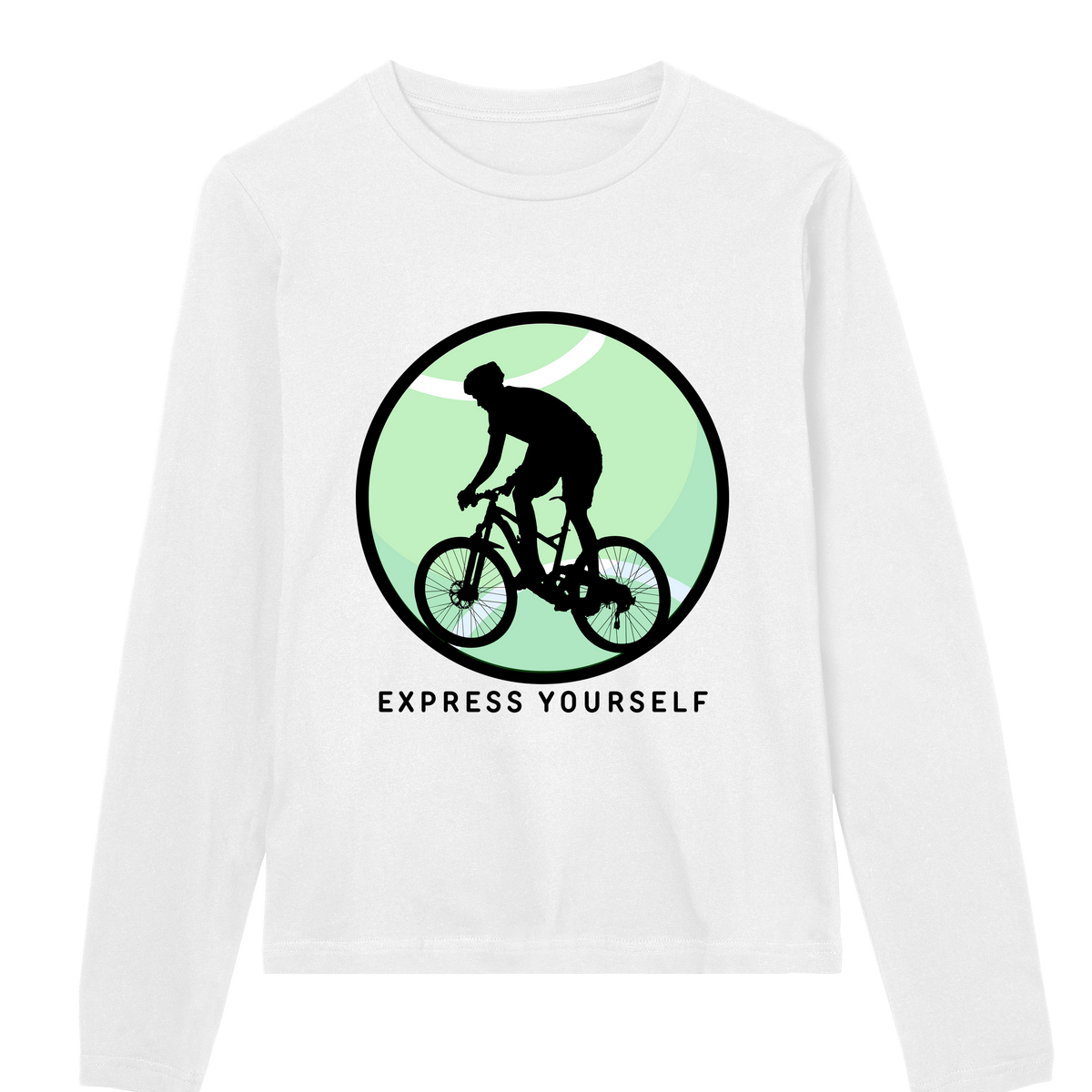 Cycle into Freedom - Women's Long Sleeve Tee - White women - Long Sleeve T-shirts