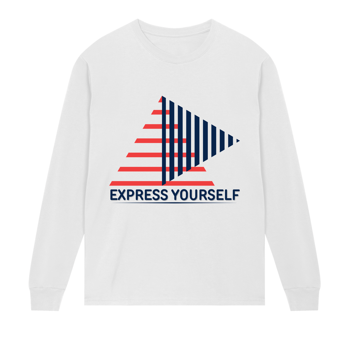 Bold Lines, Bold You - Express Yourself - White men - Long Sleeve T-shirts