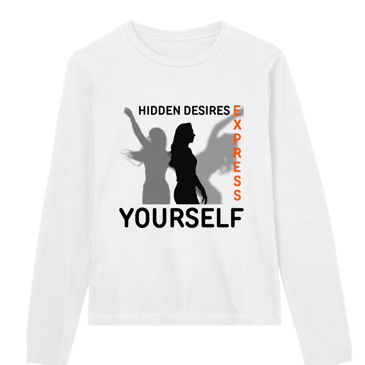 Minimalist Muse - Express Yourself Tee - White women - Long Sleeve T-shirts