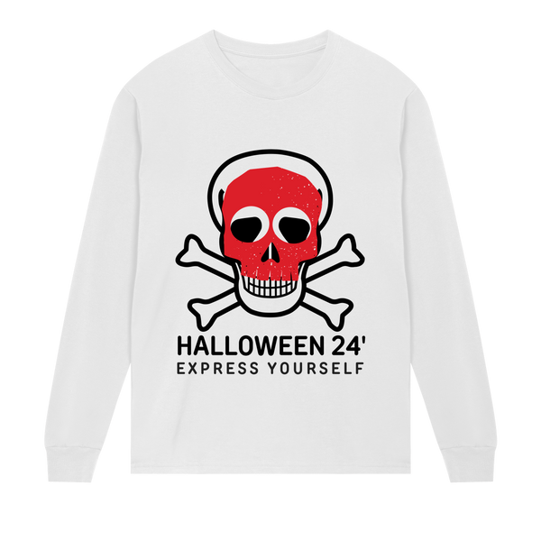 Edgy Skull - Stylish Design - White men - Long Sleeve T-shirts