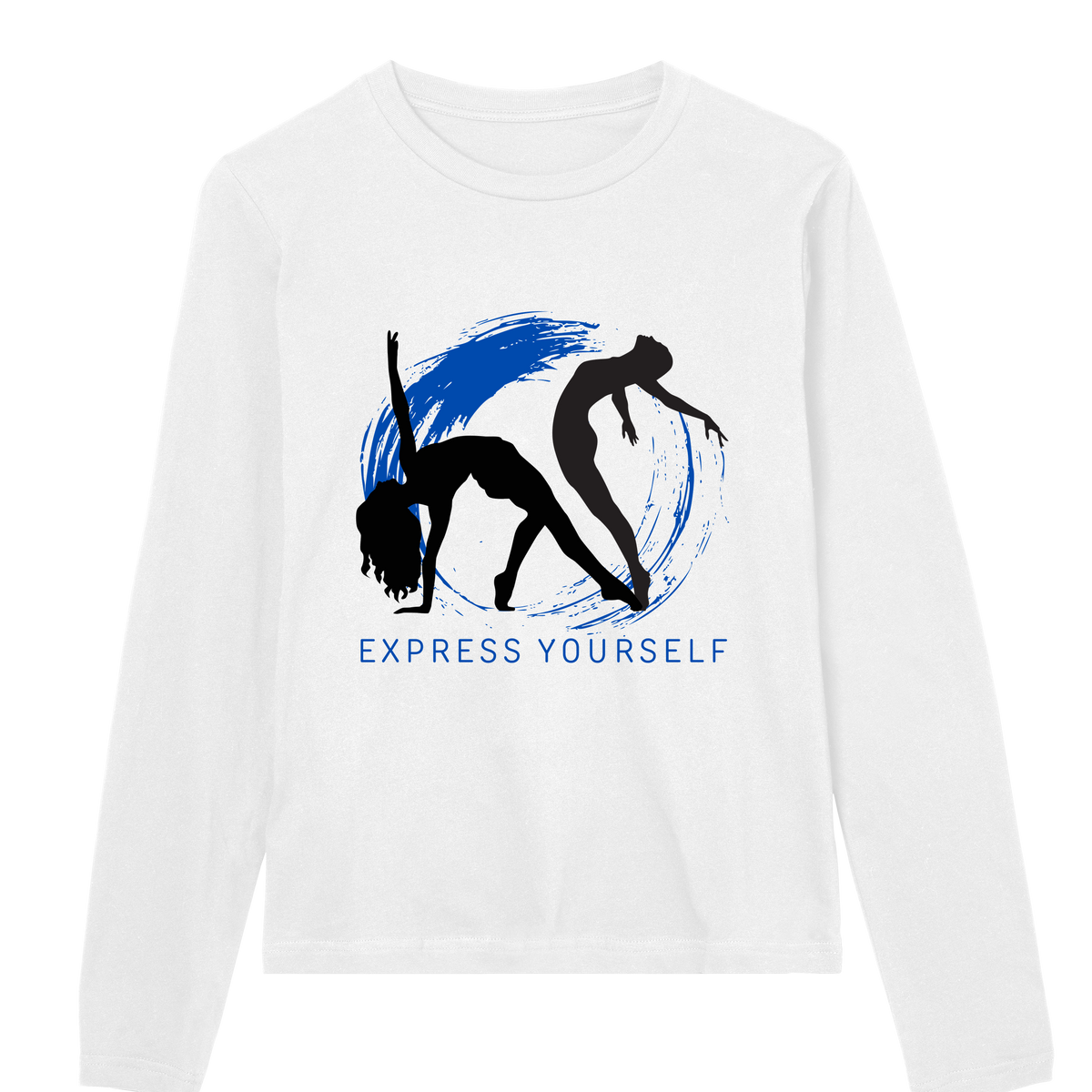 Dance of Expression Long Sleeve Tee - White women - Long Sleeve T-shirts