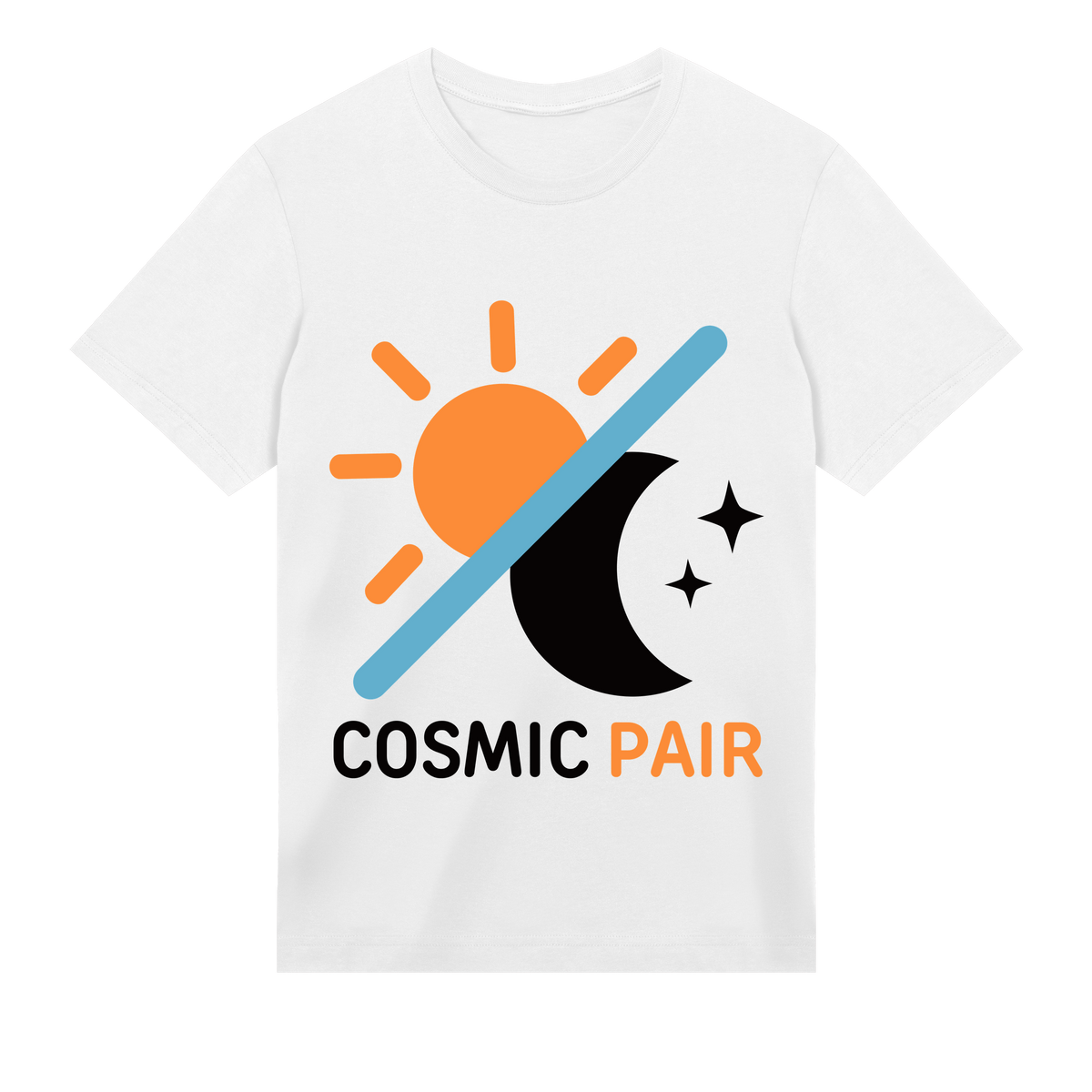 Cosmic Harmony - Sun and Moon T-Shirt - White men - T-shirts