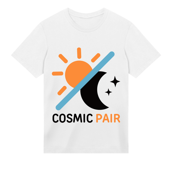 Cosmic Harmony - Sun and Moon T-Shirt - White men - T-shirts