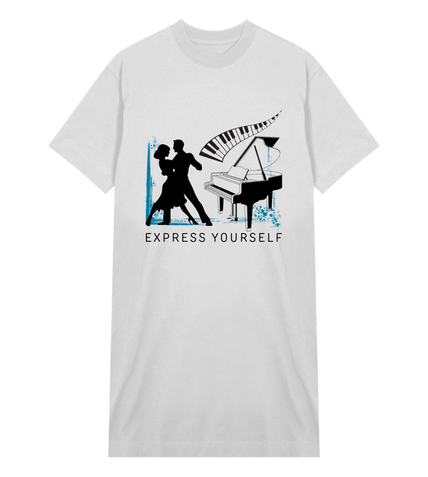 Melodic Canvas Tee Dress - White women - Tee Dress