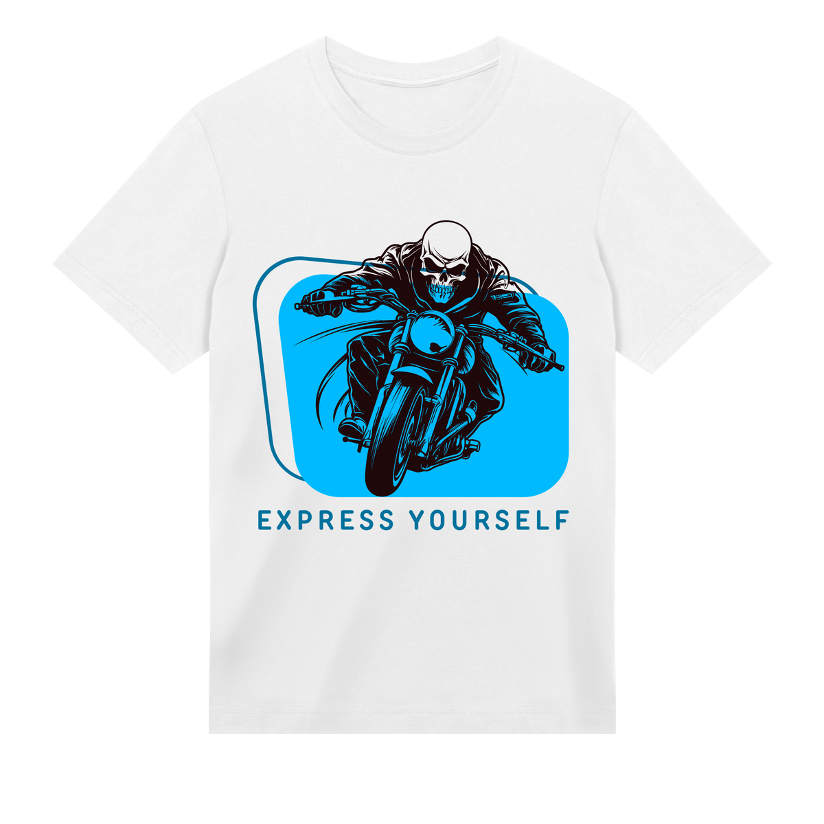 Fearless Rider: - Dynamic Tee - White men - T-shirts