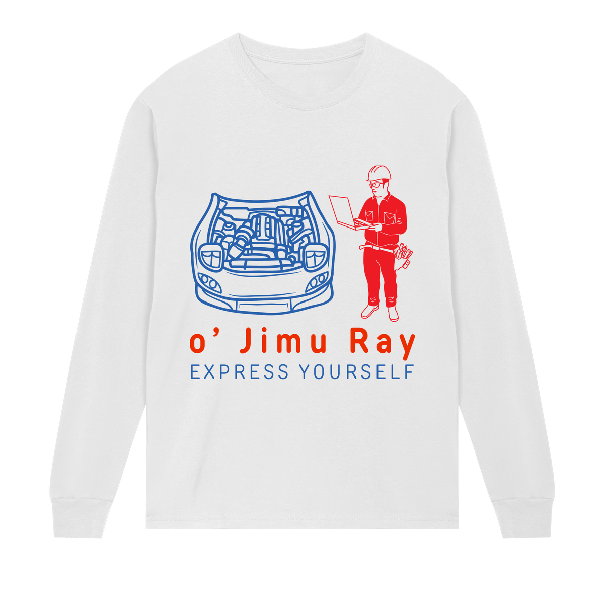 The Engineering Long Sleeve Tee - White men - Long Sleeve T-shirts