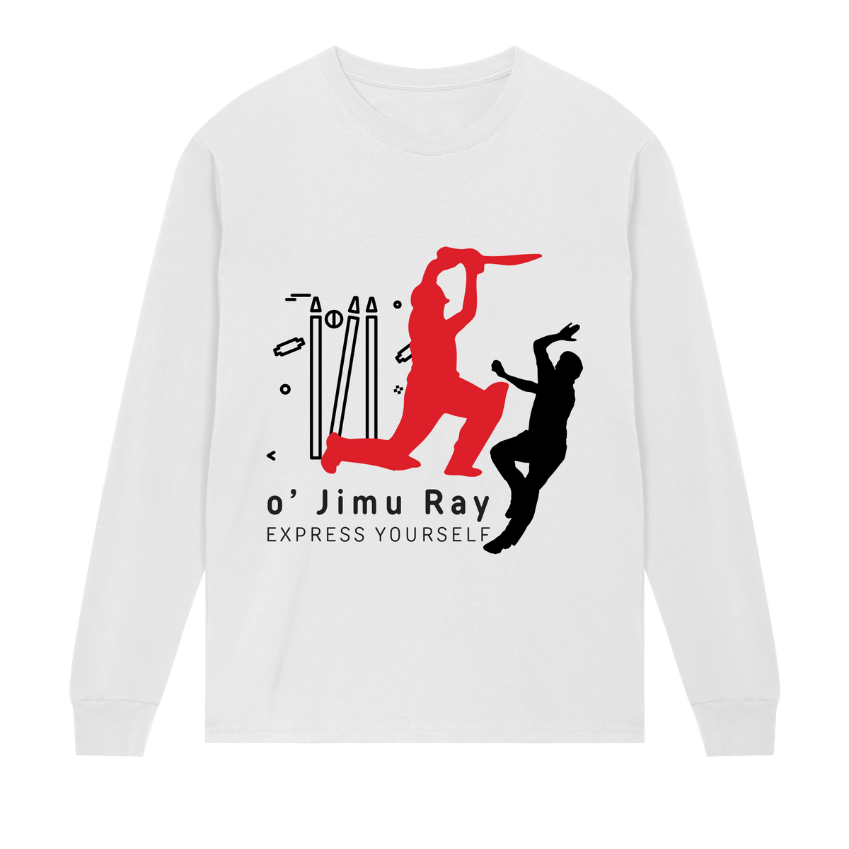 Power Play - Cricket Tee - White men - Long Sleeve T-shirts