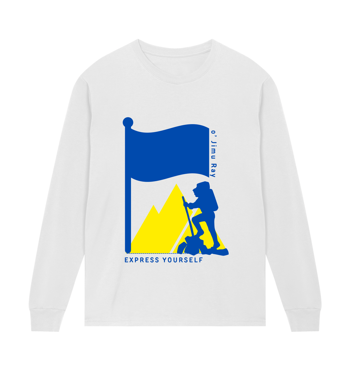 Mountain Majesty - Express Your Climb - White men - Long Sleeve T-shirts