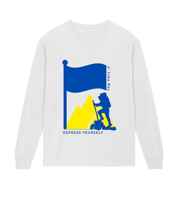Mountain Majesty - Express Your Climb - White men - Long Sleeve T-shirts