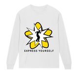 Hip-Hop Starburst Long Sleeve - White men - Long Sleeve T-shirts