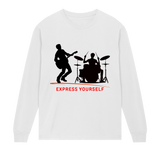 Rhythm of Style - Drummer Tee - White men - Long Sleeve T-shirts