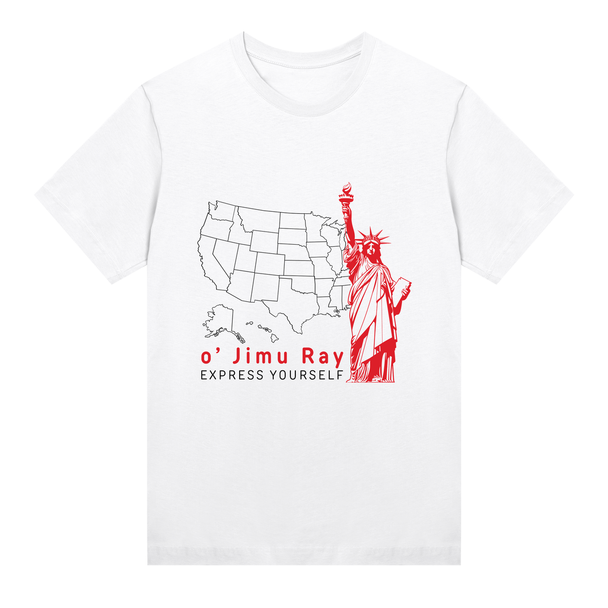 Liberty in Style - o' Jimu Ray - 4th July Special - White women - T-shirts