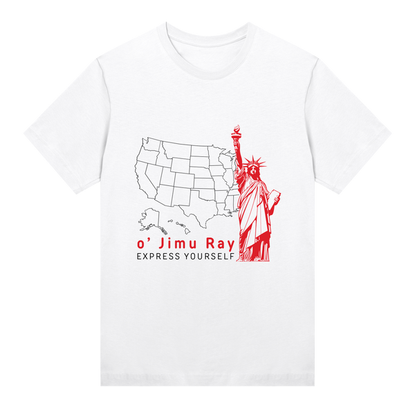 Liberty in Style - o' Jimu Ray - 4th July Special - White women - T-shirts