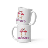 Heartfelt Flamingos Love Mug A Touch of Romance in Every Sip - 11 oz - Mugs