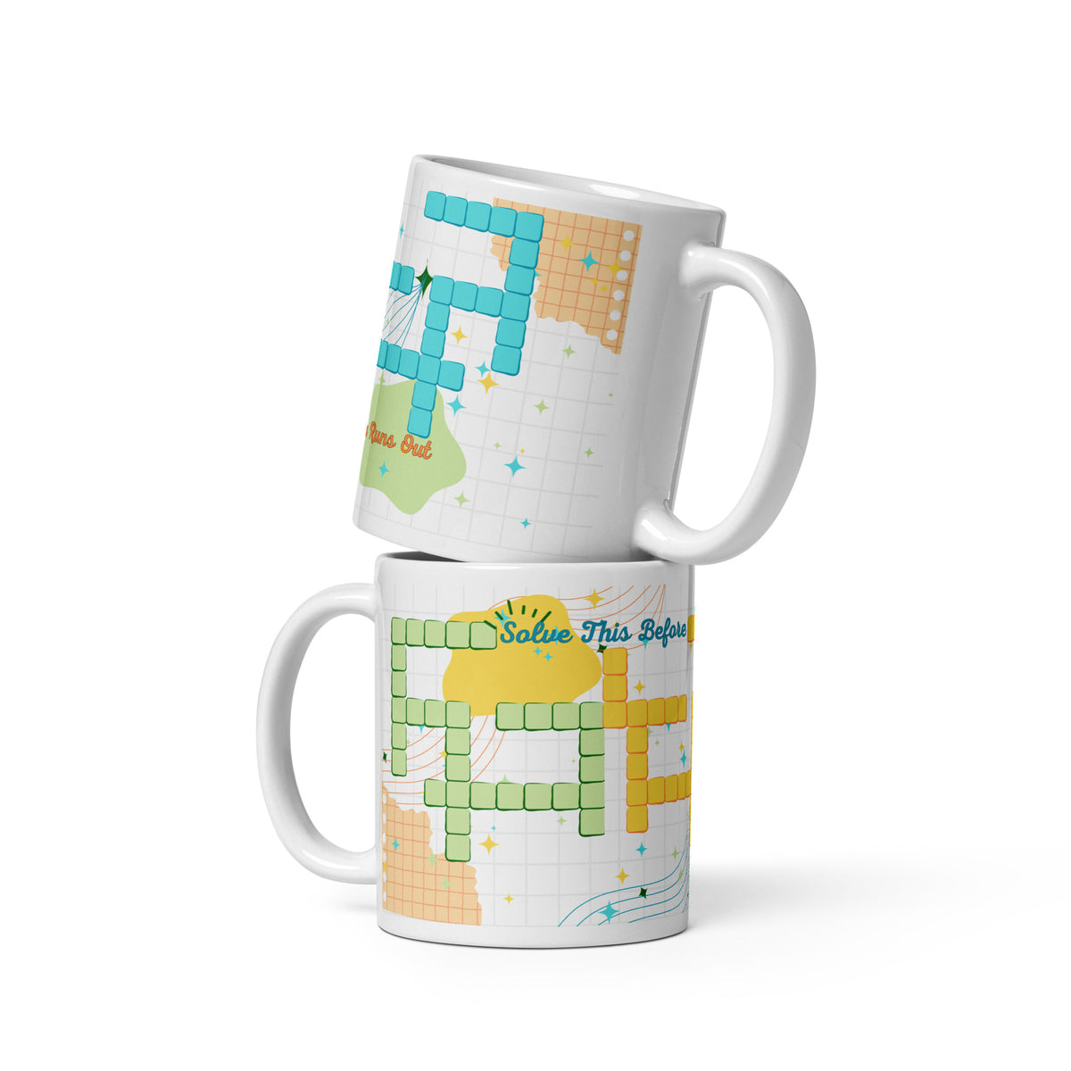 Whimsical Puzzle Mug - Your Morning Kickstart - 11 oz - Mugs