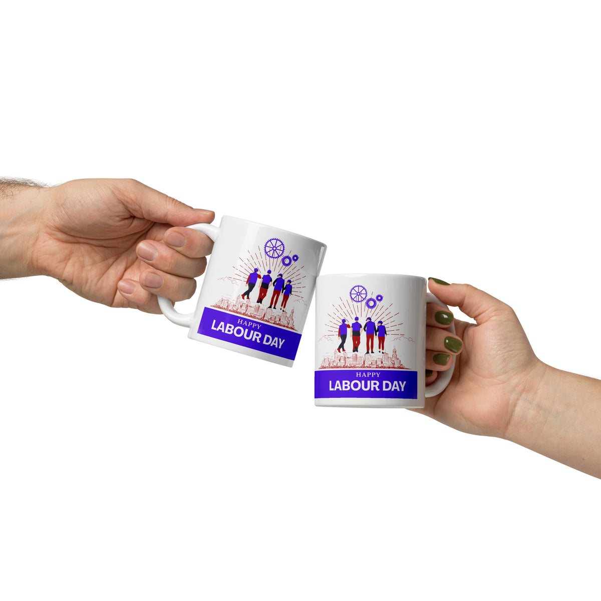 Sturdy White Glossy Mug – Labour Day Gift for Loved Ones - 11 oz - Mugs