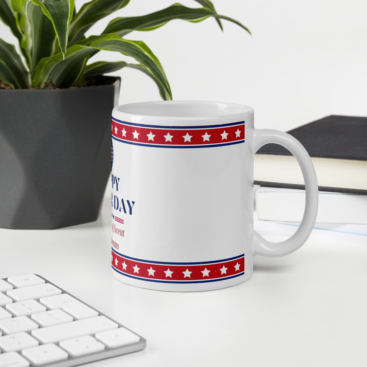 White Glossy Mug – Perfect Motivational Labour Day Gift - - Mugs