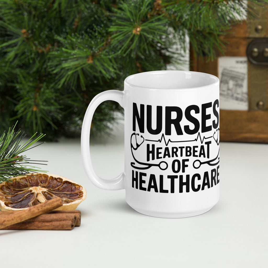 The Lifeline of Care – A Mug for Dedicated Nurses - - Coffee Mugs