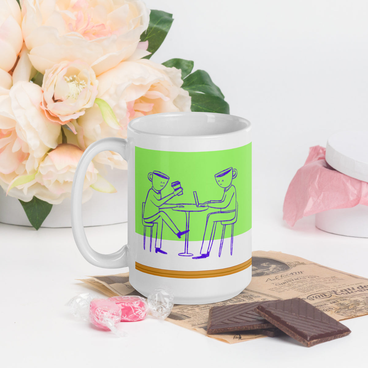 Fueled by Coffee & Teamwork – The Perfect Office Mug - - Mugs