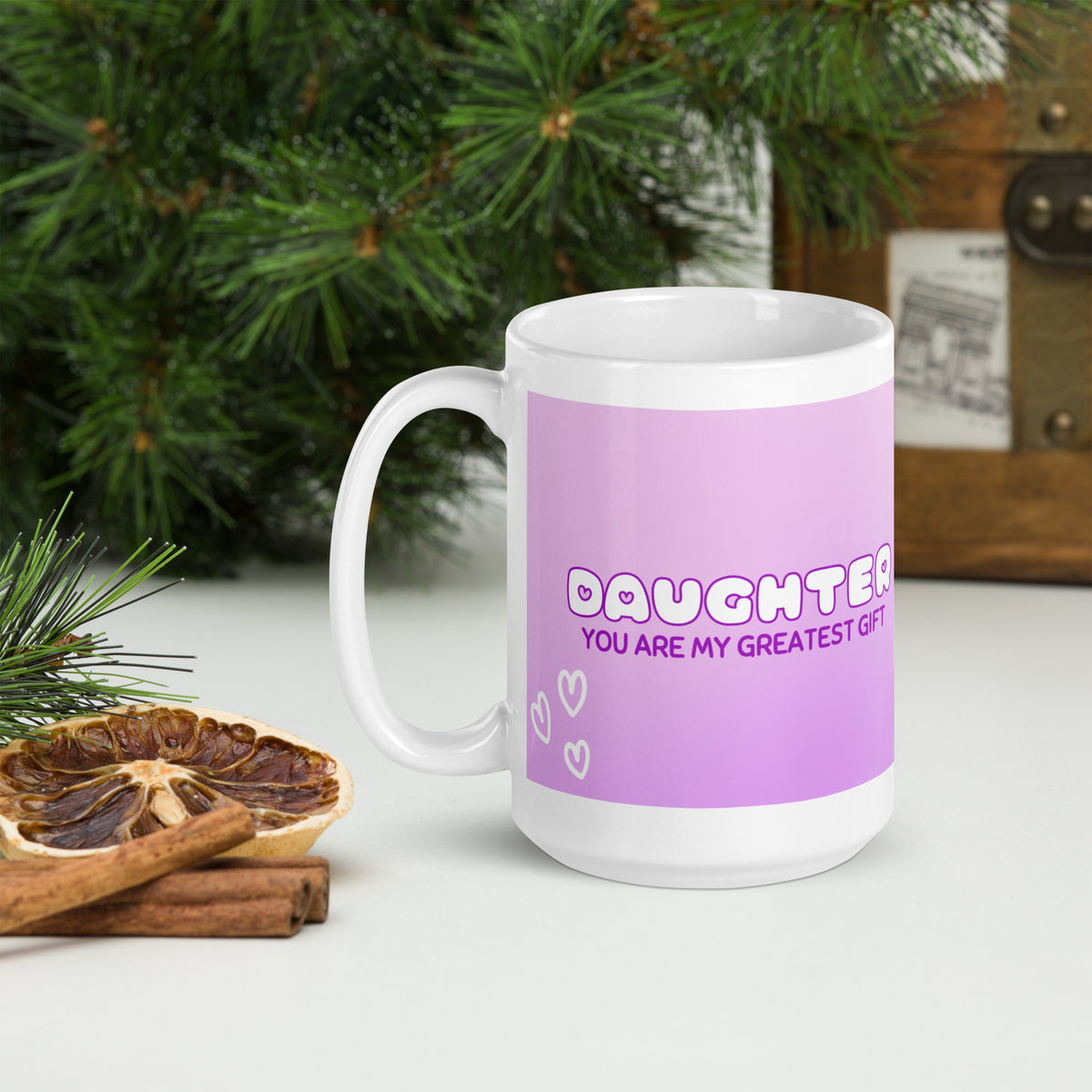 Daughter - My Greatest Gift" Personalised Mug - - Mugs