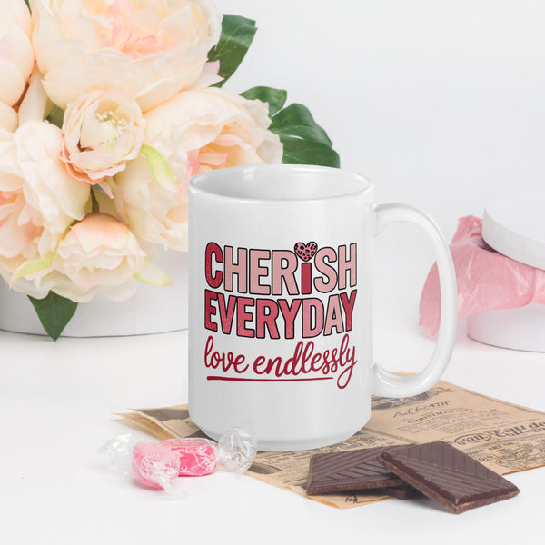 Everyday Love Mug - Perfect for Your Valentine - Default Title - White Glossy Mug