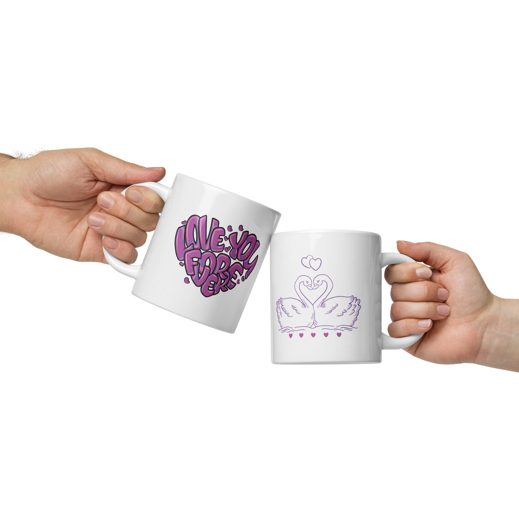 Forever Love - Heartfelt Swans & Vibrant - 20 oz - Mugs