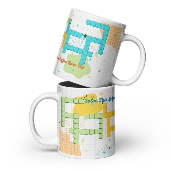 Whimsical Puzzle Mug - Your Morning Kickstart - 20 oz - Mugs