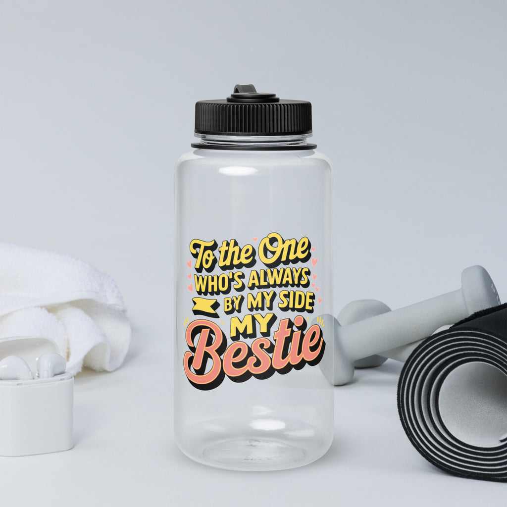 Bestie Appreciation Water Bottle - Perfect Gift for Friends - Clear - Water Bottles