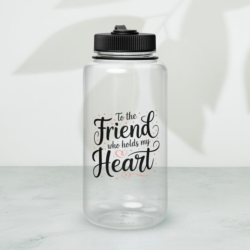 My Heart Belongs to You – Thoughtful Water Bottle for Best Friend - Clear - Water Bottles