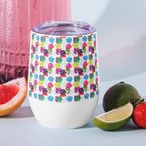 Floral Fusion - A Wine Tumbler to Toast Unforgettable Moments - - Mugs