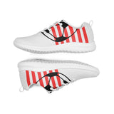 Striking Stripes - Red & Black Sneakers - - shoes